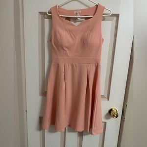 Cute little peach dress with heart shape back brand madame